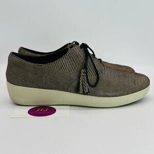 FitFlop Women's Classic Tassel Superoxford Lizard-Print Shoes C14-167 Size 7.5